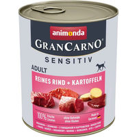 Produktbild von Animonda GranCarno Adult Sensitive Hundefutter Rind in der Dose 6 x 800 g - 6 x 800 g