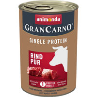 Produktbild von Animonda GranCarno Adult Single Protein Hund Nassfutter Rind pur 6 x 400 g - 6 x 400 g