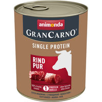 Produktbild von Animonda GranCarno Adult Single Protein Hund Nassfutter Rind pur 6 x 800g getreidefrei hypoallergen - 6 x 800 g