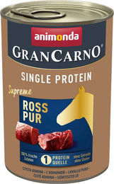 Animonda GranCarno Adult Single Protein Supreme Hundefutter Ross pur Monoprotein 6 x 400 g - 6 x 400 g – Bild 1 von 6