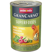 Produktbild von Animonda GranCarno Adult Superfood Hund Huhn mit Stückchen in Sauce 6 x 400 g - 6 x 400 g