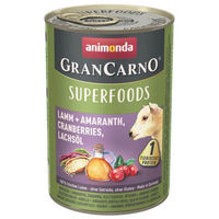 Produktbild von Animonda GranCarno Adult Superfood Hund Nassfutter Lamm 6x400g - 6 x 400 g