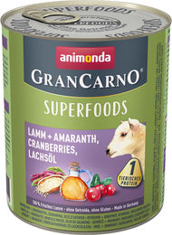 Animonda GranCarno Adult Superfood Hund Nassfutter Lamm in Sauce 6x800g getreidefrei - 6 x 800 g – Bild 1 von 3