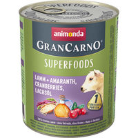 Produktbild von Animonda GranCarno Adult Superfood Hund Nassfutter Lamm in Sauce 6x800g getreidefrei - 6 x 800 g