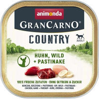 Produktbild von Animonda GranCarno Country Adult Hundefutter Huhn und Wild mit Pastinake getreidefrei 22 x 150 g - 22 x 150 g