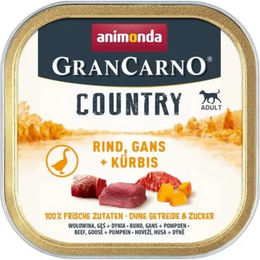 Animonda GranCarno Country Hundefutter Adult Rind, Gans und Kürbis, 22 x 150 g, getreidefrei - 22 x 150 g – Bild 1 von 4