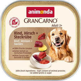 Animonda GranCarno Country Hundefutter Adult Rind und Hirsch mit Steckrüben Stückchen in Sauce getreidefrei 22 x 150 g - 22 x 150 g – Bild 1 von 4