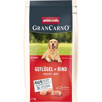Produktbild von Animonda GranCarno Getreidefreies Trockenfutter Senior Geflügel und Rind 1 kg - 1 kg