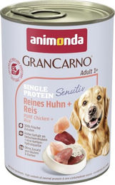 Animonda GranCarno Hund Nassfutter Sensitiv Huhn mit Reis Adult glutenfrei 6 x 400g – Bild 1 von 3