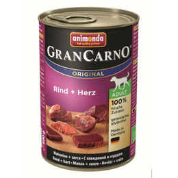 Produktbild von Animonda GranCarno Hundefutter Adult Rind Herz 6x400g - 6 x 400 g