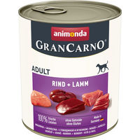 Produktbild von Animonda GranCarno Hundefutter Adult Rind und Lamm getreidefrei 6 x 800 g - 6 x 800 g