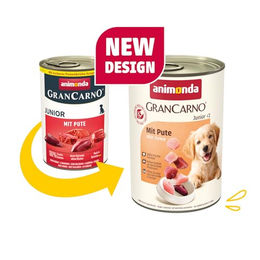 Animonda GranCarno Junior Hundefutter Pute Stückchen in Sauce Getreidefrei 6 x 400g – Bild 1 von 5