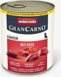 Animonda GranCarno Junior Hundefutter Pute Stückchen in Sauce getreidefrei 800 g - 6 x 800 g – Bild 1 von 7