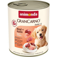 Produktbild von Animonda GranCarno Junior Hundefutter Rind und Huhn 24x800g