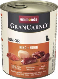 Animonda GranCarno Junior Hundefutter Rind und Huhn getreidefrei 800 g - 6 x 800 g – Bild 1 von 8