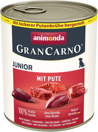 Produktbild von Animonda GranCarno Junior Hundefutter Stückchen in Sauce mit Pute 6x800g - 6 x 800 g
