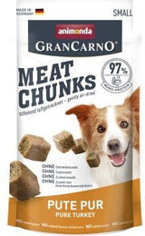 Produktbild von Animonda GranCarno Meat Chunks Adult Hundefutter Pute Monoprotein 8x60 g - 8 x 60 g