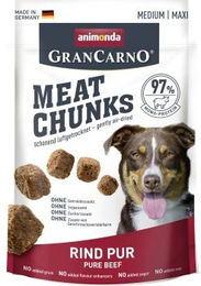 Animonda GranCarno Meat Chunks Adult Hundefutter Rind getreidefrei mit hohem Fleischanteil 6x80 g - 6 x 80 g – Bild 1 von 2