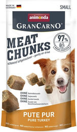 Produktbild von Animonda GranCarno Meat Chunks Belohnungssnack für Hunde Adult Pute monoproteinisch und getreidefrei 8x60g