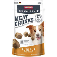 Produktbild von Animonda GranCarno Meat Chunks Belohnungssnack für Hunde Adult Pute monoproteinisch und getreidefrei 8x60g
