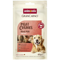 Produktbild von animonda GranCarno Meat Chunks Hundeleckerli Rind pur 60g