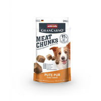 Produktbild von Animonda GranCarno Meat Chunks Hundesnack Pute Pur getreidefrei und monoprotein 60 g - 60 g
