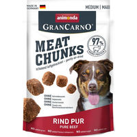 Produktbild von Animonda GranCarno Meat Chunks Hundesnack Rind Adult getreidefrei monoproteinisch 80g - 6 x 80 g