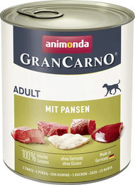 Animonda GranCarno Nassfutter Adult mit Pansen getreidefrei 800 g - 6 x 800 g – Bild 1 von 6