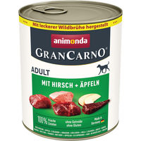 Produktbild von Animonda GranCarno Nassfutter für Hunde Adult Hirsch und Schwein mit Apfel getreidefrei 6 x 400 g - 6 x 400 g