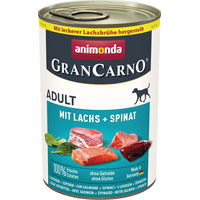 Produktbild von Animonda GranCarno Nassfutter Lachs für adulte Hunde getreidefrei und glutenfrei 6x 400 g - 6 x 400 g