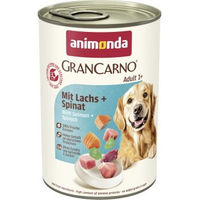 Produktbild von Animonda GranCarno Original Hund Nassfutter Adult Lachs und Schwein 12x400 g - 12 x 400 g
