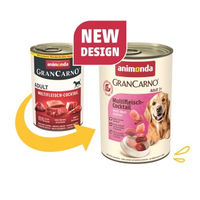 Produktbild von Animonda GranCarno Original Hund Nassfutter Adult Multifleisch Cocktail 24x400 g - 24 x 400 g