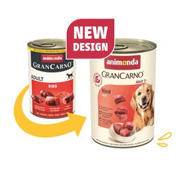 Animonda GranCarno Original Hund Nassfutter Adult Rind Monoprotein 12x400 g - 12 x 400 g – Bild 1 von 2