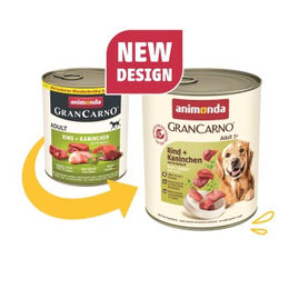 Animonda GranCarno Original Hund Nassfutter Adult Rind und Kaninchen 6x800 g - 6 x 800 g – Bild 1 von 2
