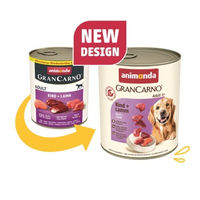 Produktbild von Animonda GranCarno Original Hund Nassfutter Adult Rind und Lamm 24x800 g - 24 x 800 g