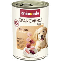 Produktbild von Animonda GranCarno Original Hund Nassfutter Junior Pute Stückchen in Sauce 12x400 g - 12 x 400 g