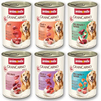 Produktbild von Animonda GranCarno Original Nassfutter Hund Adult Herzhafte Variation Mix 6 x 400 g Getreidefrei - 6 x 400 g