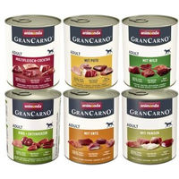 Produktbild von Animonda GranCarno Original Nassfutter Hund Adult Kräftige Variation Mixpaket 6x800g getreidefrei mit Stückchen in Sauce - 6 x 800 g