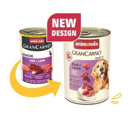 Animonda GranCarno Original Nassfutter Hund Senior Rind und Lamm 12x400 g - 12 x 400 g – Bild 1 von 2
