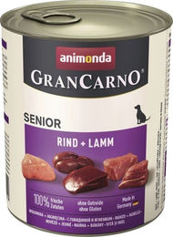 Animonda GranCarno Senior Hundefutter Rind und Lamm getreidefrei 800 g - 6 x 800 g – Bild 1 von 6