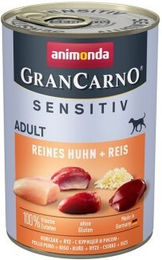 Produktbild von Animonda GranCarno Sensitiv Hund Adult Nassfutter Huhn und Pute 12x400 g - 12 x 400 g