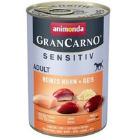 Produktbild von Animonda GranCarno Sensitiv Hund Adult Nassfutter Huhn und Pute 6x400 g - 6 x 400 g