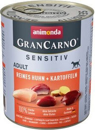 Produktbild von Animonda GranCarno Sensitiv Hund Adult Nassfutter Huhn und Rind 6x800 g - 6 x 800 g