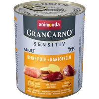 Produktbild von Animonda GranCarno Sensitiv Hund Adult Nassfutter Pute 24x800 g - 24 x 800 g
