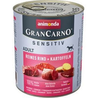 Produktbild von Animonda GranCarno Sensitiv Hund Adult Nassfutter Rind 24x800 g - 24 x 800 g
