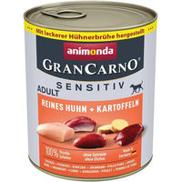Produktbild von Animonda GranCarno Sensitiv Hundefutter Huhn und Kartoffel getreidefrei 12x800g