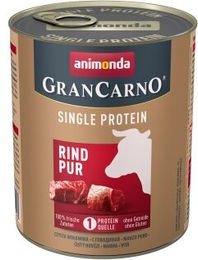 Produktbild von Animonda GranCarno Single Protein Hund Nassfutter Adult Rind getreidefrei 6x800 g - 6 x 800 g