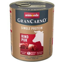Produktbild von Animonda GranCarno Single Protein Hund Nassfutter Adult Rind getreidefrei 6x800 g - 6 x 800 g