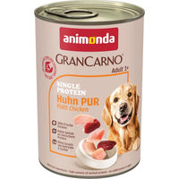 Produktbild von Animonda GranCarno Single Protein Hundefutter Huhn pur Adult 6x400g