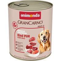 Produktbild von Animonda GranCarno Single Protein Hundefutter Rind pur Monoprotein Adult 6x800g